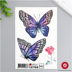 Татуировка "Бабочка" 10х15 см