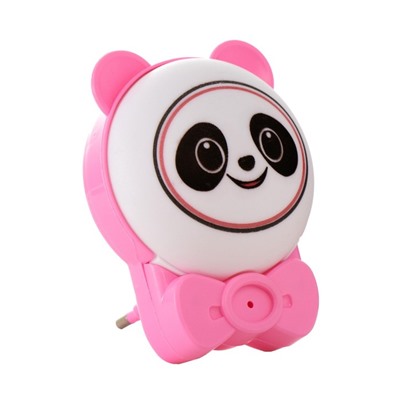 Ночник "Панда" LED бело-розовый 3,5х8х9,5 см RISALUX