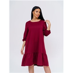 Платье женское Текс-Плюс, цвет бордовый