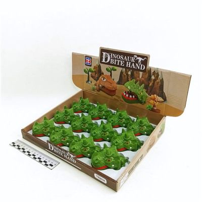 Ловушка mini Dinosaur Динозавр 9см (нажимать на зубы)(№X023-27C) 12шт в коробке