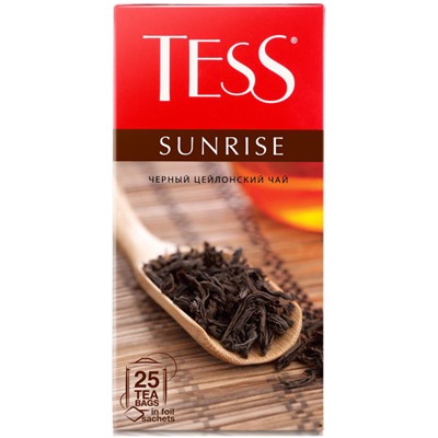 Чай Tess Sunrise,  чёрный 25 пакетов