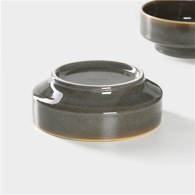 Набор тарелок фарфоровых глубоких Magistro Fog, 2 предмета: 1 л, d=17,5 см, цвет серый