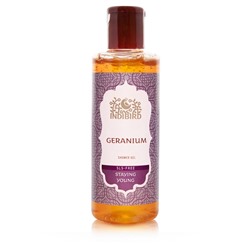 Герань, гель для душа, без сульфатов (Geranium Shower Gel SLS-free), Indibird, 200мл