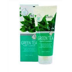 EKEL - ПЕНКА ДЛЯ УМЫВАНИЯ С ЗЕЛЕНЫМ ЧАЕМ GREEN TEA FOAM CLEANSER, 100 ML