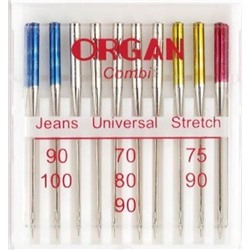 Иглы Organ COMBI дляБШМ(дж/ун/стр)№ 100, уп. 10 шт