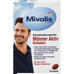 Mivolis Manner Aktiv Komplex-Kapseln Комплексные витамины для мужчин, 30 шт.