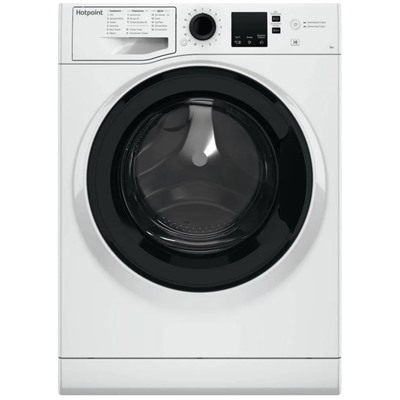 Стиральная машина Hotpoint-Ariston NSS 6015 K RU, класс А+, 1000 об/мин, 6 кг, бело-чёрная