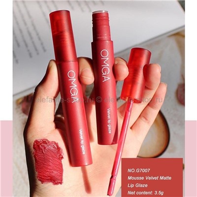 Набор губных помад с блеском OMGA Mousse Velvet Matte Lip Glaze 6 штук (106)