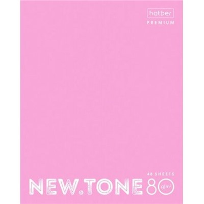 Тетрадь  48л клетка "NEWtone PASTEL ПИОН" (065607) 05018 Хатбер