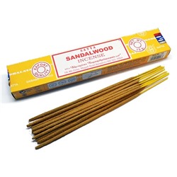 Благовония Satya Sandalwood Сандал 15 гр. (12 шт.)