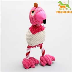 Игрушка текстильная "Веселый фламинго", 28 х 6 см