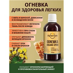 Ognewka organic spiro для здоровья органов дыхания, 110 мл