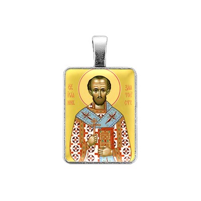 ALE325 Нательная иконка Святой Иоанн Златоуст