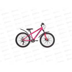 Велосипед 24 6ск RUSH HOUR RX 405 DISC ST розовый рама 13М, 280393