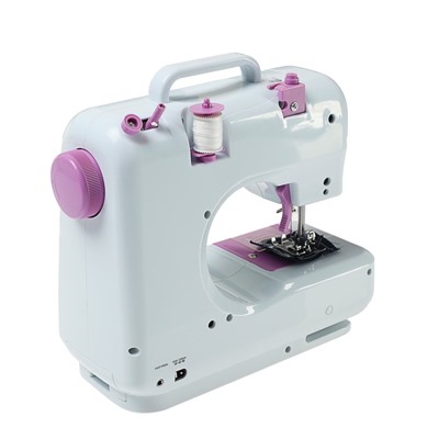 Швейная машина VLK Napoli 1400, 12 операций, 4хАА/от сети, бело-розовая
