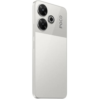 Смартфон Xiaomi POCO M6, 6.79", 8Гб, 256Гб, 108 Мп, 2 Мп, 2 Sim, NFC, 5030мАч, серебристый