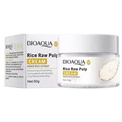 BIOAQUA, Крем для лица с экстрактом риса Rice Raw Pulp, 50 гр