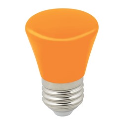 Лампа светодиодная Uniel, E27, 1 Вт, свечение оранжевое