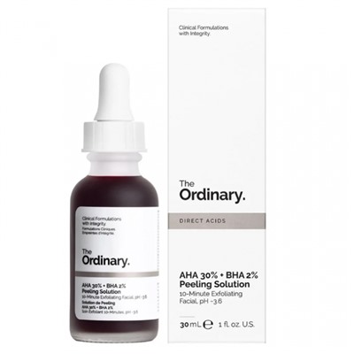 Пилинг для лица The Ordinary AHA 30% + BHA 2% Peeling Solution