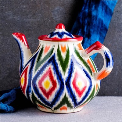 Чайник Риштанская Керамика "Атлас", 1600 мл, разноцветный