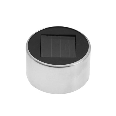 Садовый светильник на солнечной батарее «Металлический цилиндр», 4.5 × 30 × 4.5 см, 1 LED, свечение белое