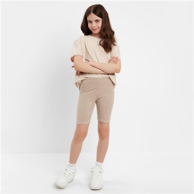 Велосипедки детские MINAKU: Casual Collection KIDS цвет грязно-розовый, рост 104