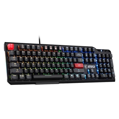 Клавиатура MSI VIGOR GK41 DUSK LR RU механическая черный/серый USB Multimedia for gamer LED   106689