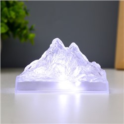 Ночник "Гора. Айсберг" LED от батареек 3хLR44 прозрачный 5х5х9,5 см RISALUX