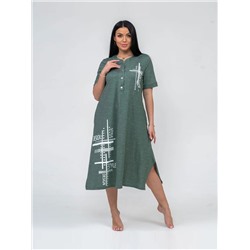 Платье женское Текс-Плюс, цвет зеленый