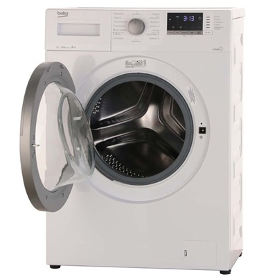 Стиральная машина Beko WSDN 63512ZSW, класс А, 1000 об/мин, до 6 кг, дисплей, бело/серая