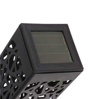Садовый светильник на солнечной батарее «Ажурный», 6 × 29 × 6 см, 1 LED, свечение тёплое белое