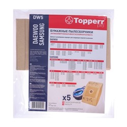 Бумажные пылесборники Тopperr DW 5 для пылесосов Daewoo