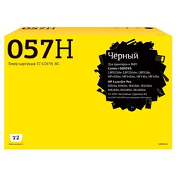 Лазерный картридж T2 TC-C057H NC (LBP223/226/228/MF443/445/446/M304) для Canon/HP, черный,   1053589