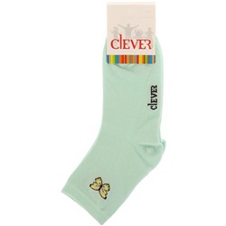 Носки Clever С1192-св.зеленый бабочка