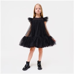Платье детское нарядное с пышной юбкой KAFTAN, рост 86-92, чёрный