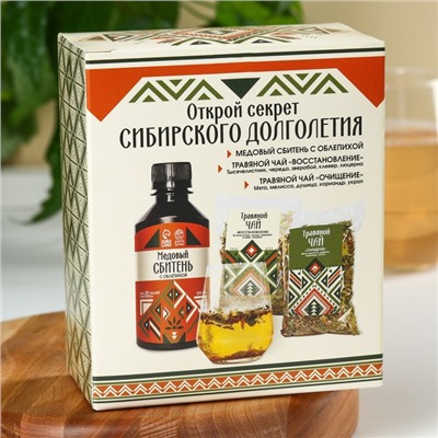 Набор «Сибирское здоровье»: сбитень 250 мл., чай травяной 100 г (2 шт. х 50 г).