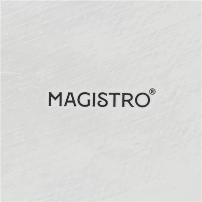 Блюдо фарфоровое для подачи Magistro «Бланш», 37,5×22,3×3,5 см см, цвет белый