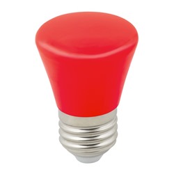 Лампа светодиодная Uniel, E27, 1 Вт, свечение красное