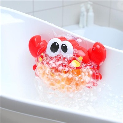 Игрушка на присоске для игры в ванне «Крабик», пузыри