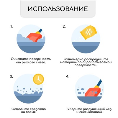 Реагент противогололёдный (мраморная крошка и реагент), 5 кг, работает при —30 °C, Greengo