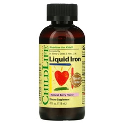 ChildLife, Liquid Iron, с натуральным ягодным вкусом, 118 мл (4 жидк. унции)