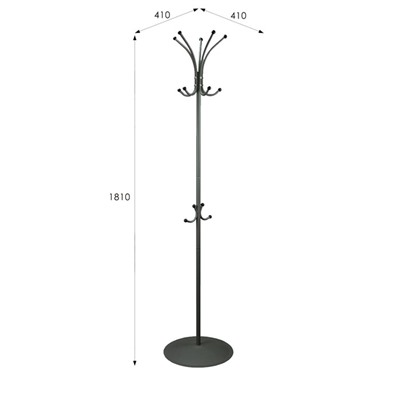 Вешалка напольная Пико, 410х410х1810, серый бетон