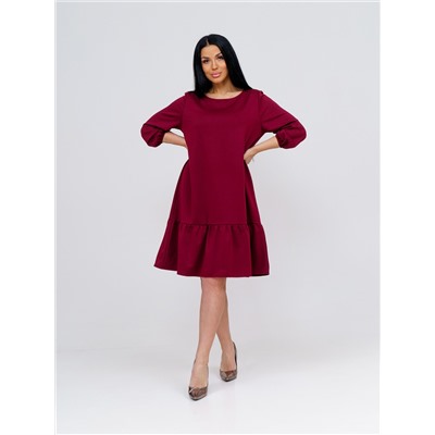 Платье женское Текс-Плюс, цвет бордовый