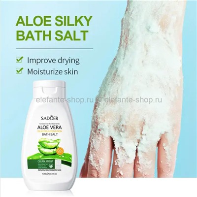 Соль для ванн Sadoer Aloe Vera Silky Rejuvenation Bath Salt 430g (19)