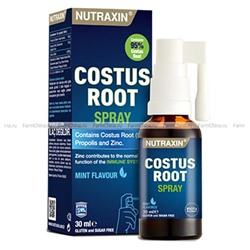 Спрей для горла NUTRAXIN Costus Root с корнем костуса, прополисом и цинком