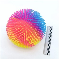 Антистресс Мяч на резинке 16см разноцветный в ассортименте (светится)