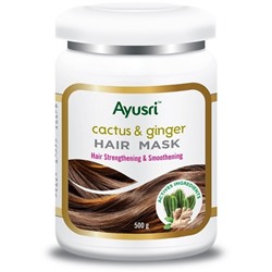 Маска для волос Укрепляющая с Кактусом и Имбирем (Cactus and Ginger Hair Mask) Ayusri, 500 г