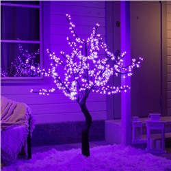 Светодиодное дерево «Сакура» 1.5 м, 540 LED, постоянное свечение, 220 В, свечение фиолетовое