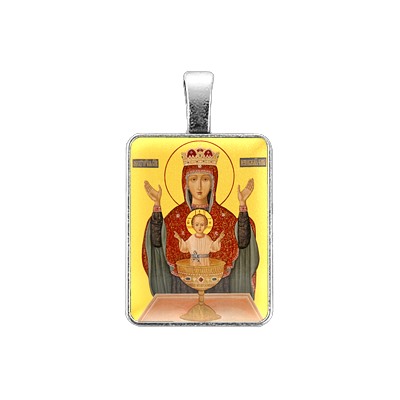 ALE314 Нательная иконка Пресвятая Богородица (Неупиваемая Чаша)
