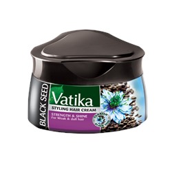 Крем для силы и блеска волос с черным тмином - Dabur Vatika Black Seed Styling Hair Cream, 140 мл